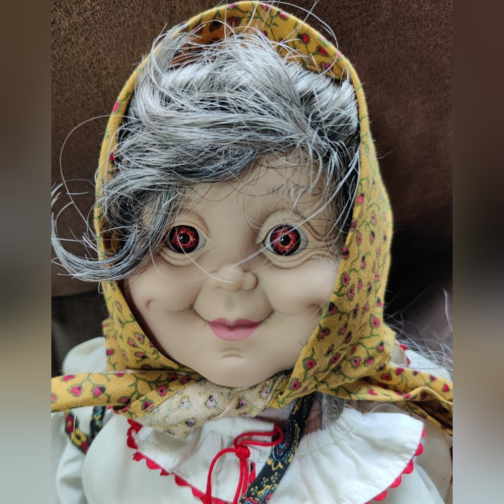 Babcia Polish Grandma Grandmother Doll Grannyworld 22" Traditional Cassette Tape